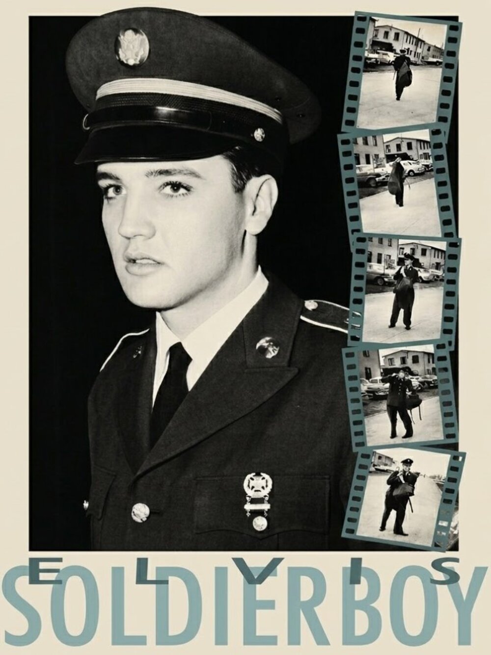 Elvis Presley “Soldier Boy” Poster 24x36 – Vintage Style Rare Out of Print Wall